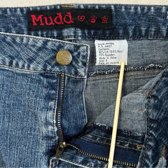 Mudd Women’s Blue Jean Denim Skirt Size 9 - Picture 4 of 7